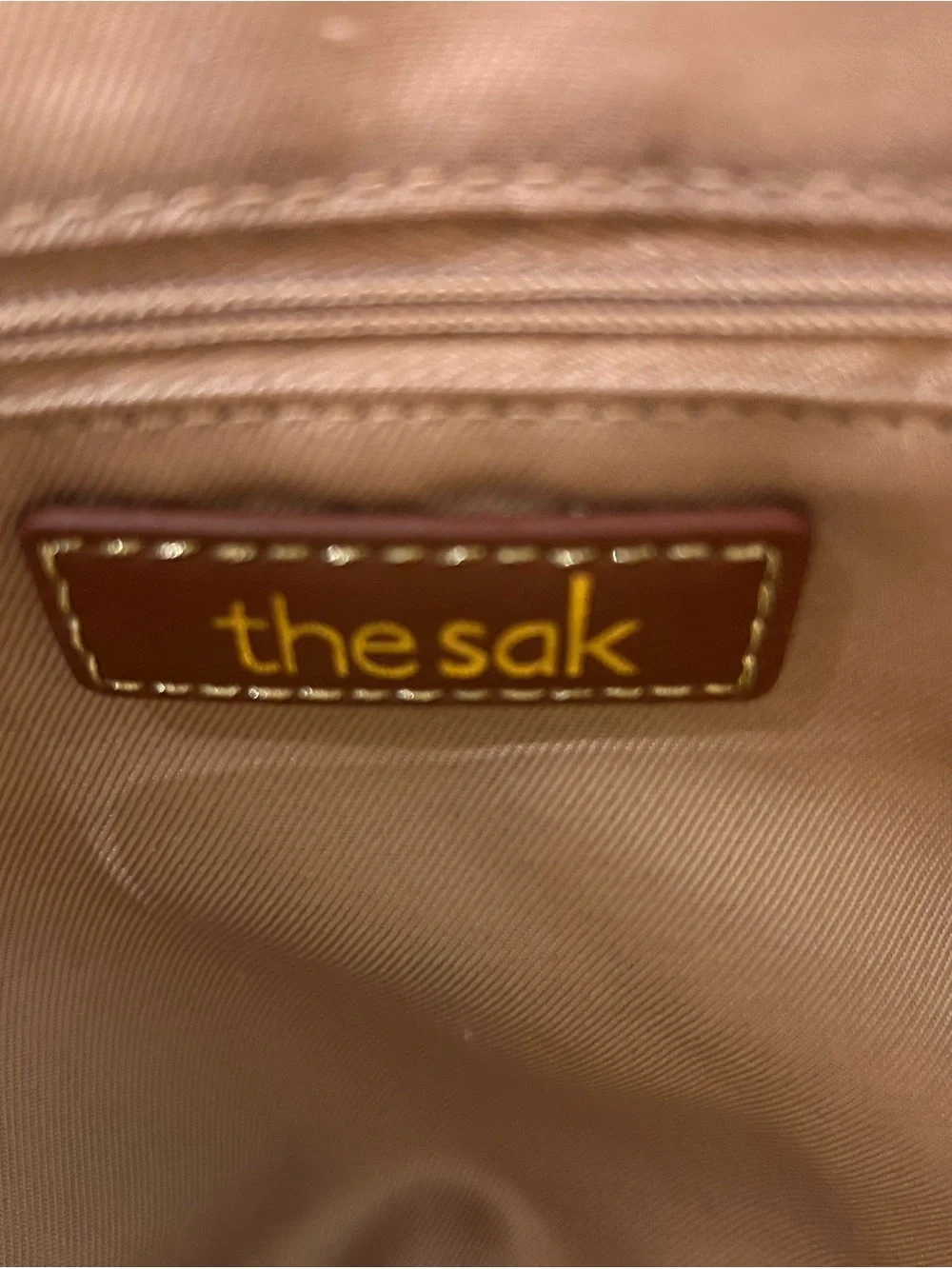 The Sak Sequoia pebbled Leather Tote Bag – Cream Perforated Floral Medallion